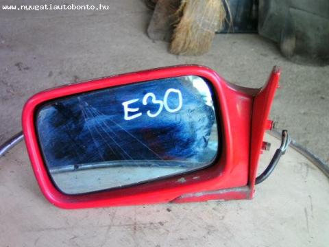BMW E30 piros színű elektromos állítású, külső visszapillantó tükör...