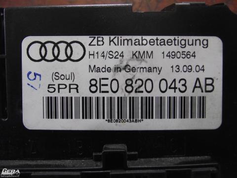 Audi A4 B6 digit klímavezérlő!