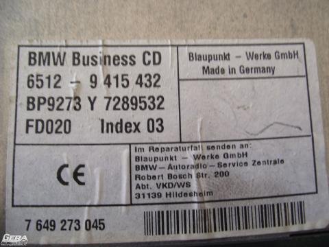 BMW E39 CD-s rádió! Ki kell kódolni!!!