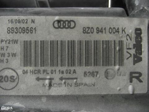 Audi A2 jobb első lámpa (fényszóró)!