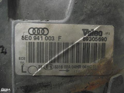 Audi A4 B6 bal első lámpa (fényszóró) ('00-04')!