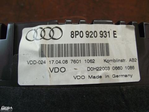 Audi A3 8P &#039;2008&#039; 2.0 PDTDi óracsoport, kilométeróra! Dízel!...