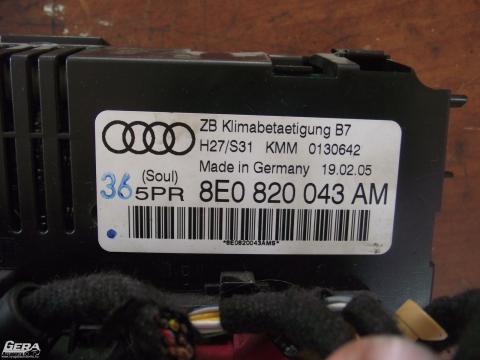 Audi A4 B7 &#039;2006&#039; digit klímavezérlő!