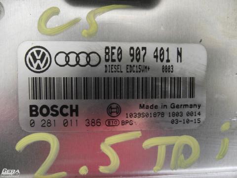 Audi A6 C5 2.5 TDI motorvezérlő elektronika, immobiliserrel 2 db...