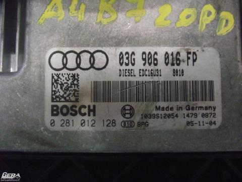 Audi A4 B7 2.0 PDTDi motorvezérlő elektronika immobiliserrel ,...