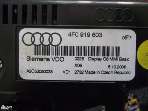 Audi A6 C6 4F '2005' kijelző, középső kijelző, MMI!