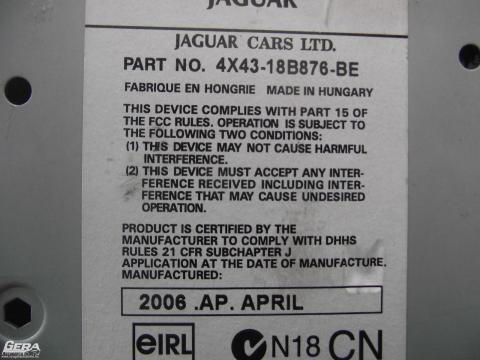 Jaguar X-Type Cd-s rádió! Ki kell kódolni!