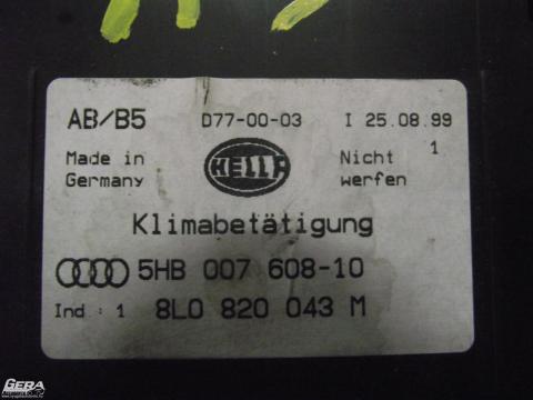 Audi A4, A3 &#039;95-00&#039; klímavezérlő!