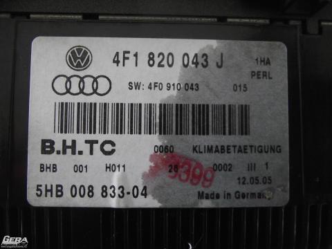 Audi A6 C6 4F &#039;2006&#039; digit klímavezérlő!