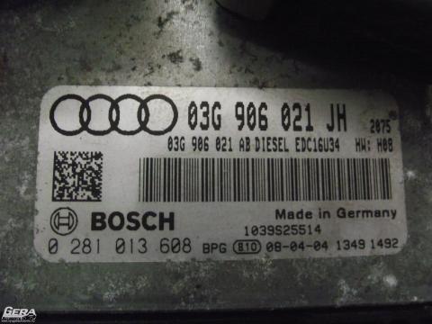 Audi A3 2.0 PDTDi motorvezérlő elektronika immobiliserrel 1db chippel!