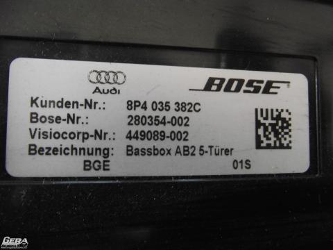 Audi A3 8P gyári mélyláda! BOSE!!