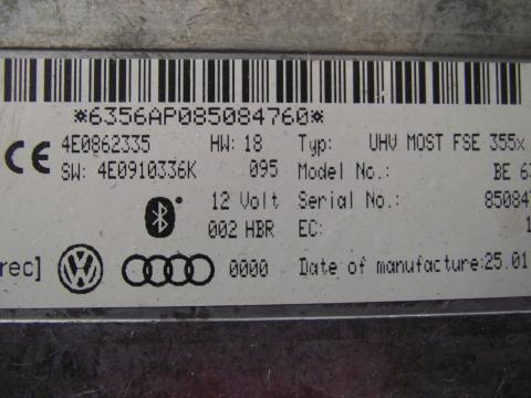 Audi A6 C6 4F Bluetooth vezérlő!