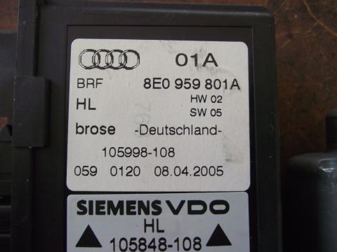 Audi A4 B6, Audi A4 B7 bal hátsó elektromos ablakemelő motor!