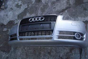 Audi A4 B7 8E &#039;2006&#039; ezüst színű első lökhárító! Lámpamosós,...