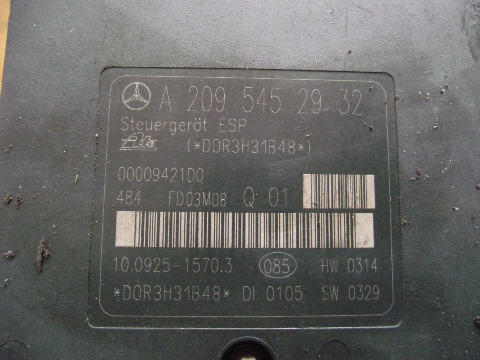 Mercedes W203 C200 CDi ABS, ESP hidraulika egység! Gera